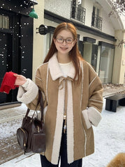 Korean Style Versatile Warm Suede Jacket