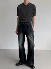 Vintage Style High Waist Wide Leg Jeans