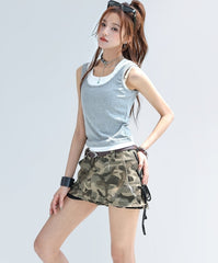 Layered Slim Fit Sleeveless Tank Top