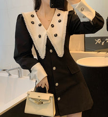 Black Mini French Dress