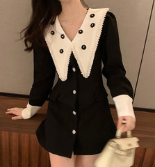 Black Mini French Dress