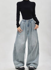 Light Blue Denim Baggy Jeans