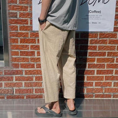 Lightweight Breathable Linen Relaxed Trousers