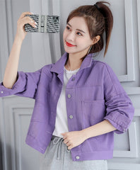 Lilac Denim Short Jacket