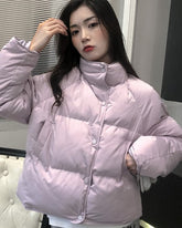 Lilac Puffer Winter Jacket