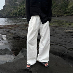 Linen Relaxed Wideleg Casual Pants
