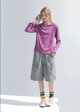 Long Sleeve Athletic Crop Top