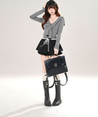 Millennium Dreamcore Slim Fit Sailor Collar Top
