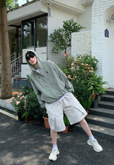 Minimalist Hooded Zip Sun Protection Jacket