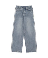 Blue Triple Side Stripes Jeans