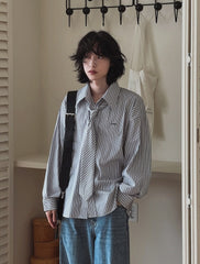 Striped Casual Shirt Set