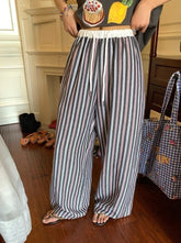 Multicolored Stripes Comfy Wide Leg Pants