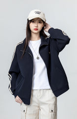 Navy Casual Zipup Jacket