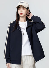 Navy Casual Zipup Jacket