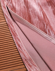 Pink Chinese Style Velvet Dress