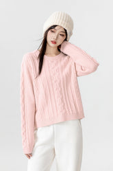 Pink Chunky Knit Sweater