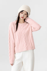 Pink Chunky Knit Sweater