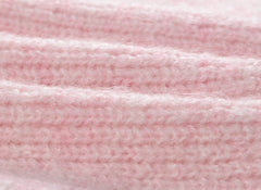 Pink Scallop Edge Knitted Skirt