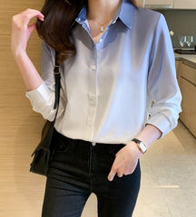 Blue Ombre Button-Up Shirt