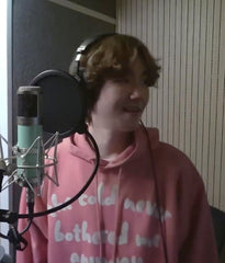 Pink Statement Print Hoodie