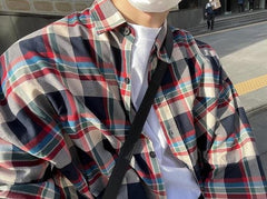 Plaid Loose Casual Shirt Jacket