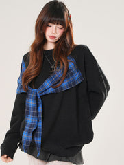 Plaid Sweatshirt