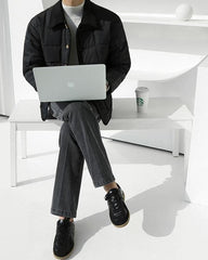 Plaid Winter Workwear Jacket
