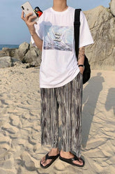 Pleated Wideleg Casual Pants Summer Breeze