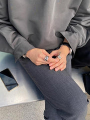 Premium Black Wrinklefree Oversized Shirt