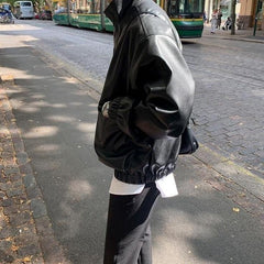 Premium Trendy PU Leather Biker Jacket