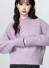 Purple Soft Knit Sweater