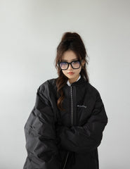 Quilted Lightweight Down Bomber Jacket