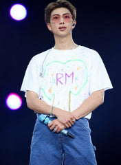 White RM Own Design Graffiti T-Shirt