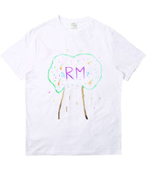 White RM Own Design Graffiti T-Shirt