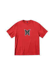 Red Butterfly Print T-Shirt