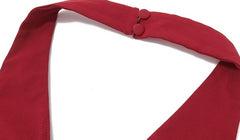 Red Lace-Up Halter Top