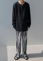 Relaxed Chic Pleated Wideleg Trousers