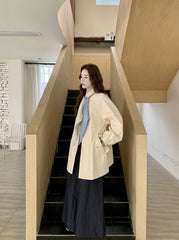 Relaxed Fit Casual Trench Coat Lightweight Stylish Outerwear