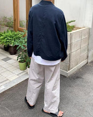 Relaxed Fit Casual Wide Leg Pants