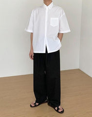 Relaxed Fit Casual Wide Leg Pants