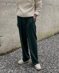 Relaxed Fit Classic Wideleg Trousers