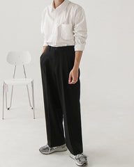 Relaxed Fit Classic Wideleg Trousers