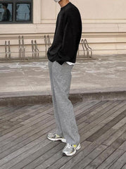 Relaxed Fit Knit Pullover Sweater