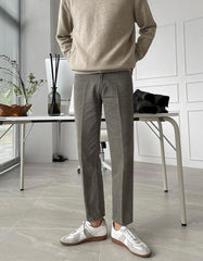 Relaxed Fit Washed Denim Trousers