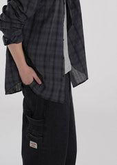 Relaxed Plaid Casual Shirt Trendy Long Sleeve