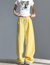 Relaxed Straight Leg Sports Pants