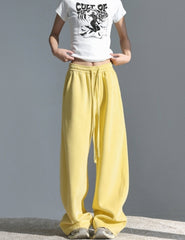 Relaxed Straight Leg Sports Pants