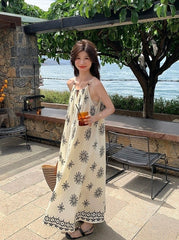 Romantic Floral Vacation Maxi Dress