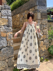 Romantic Floral Vacation Maxi Dress