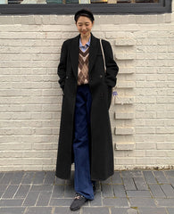 Brown Long Woolen Coat